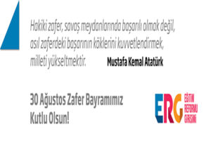 30 Ağustos Zafer Bayramımız Kutlu Olsun!