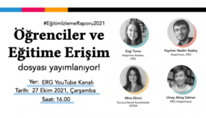 Öğrenciler ve Eğitime Erişim Dosyası Bugün Yayımlanıyor!